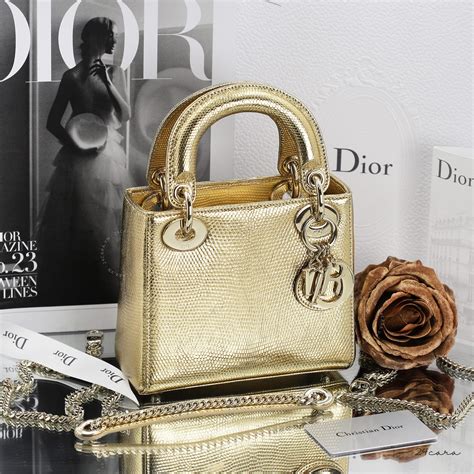 diamond dior bag|gold lady Dior bag.